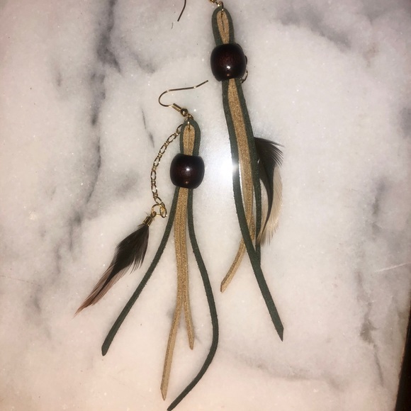 Leather Earrings - Picture 2 of 4